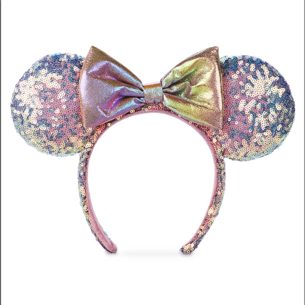 Disney Iridescent Sequin Minnie Mouse Ears Headband